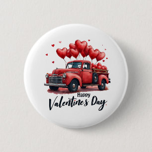 Happy Valentine’s Day Matching Couples Outfit  6 Cm Round Badge