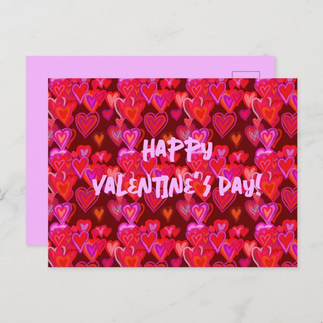 Happy Valentine’s Day!  Postcard (Front/Back)