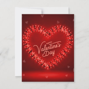 Happy Valentine’s Day Red Heart Love Holiday Card