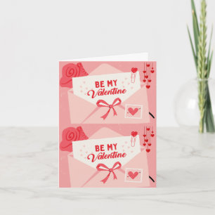 Happy Valentine’s Day Red Heart Love Postcard