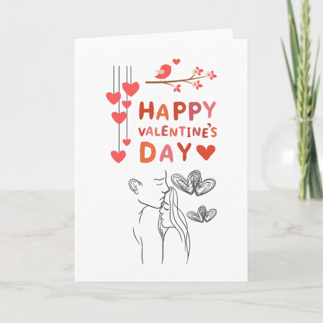 Happy Valentine’s Day – Romantic Couple Card (Front)