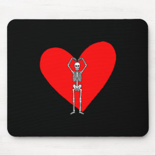 Happy Valentine’s Day Skeleton Vintage For Funny V Mouse Mat
