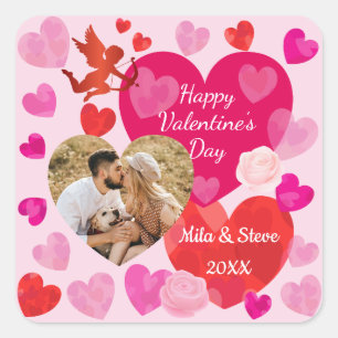 Happy Valentine’s Day Square Sticker
