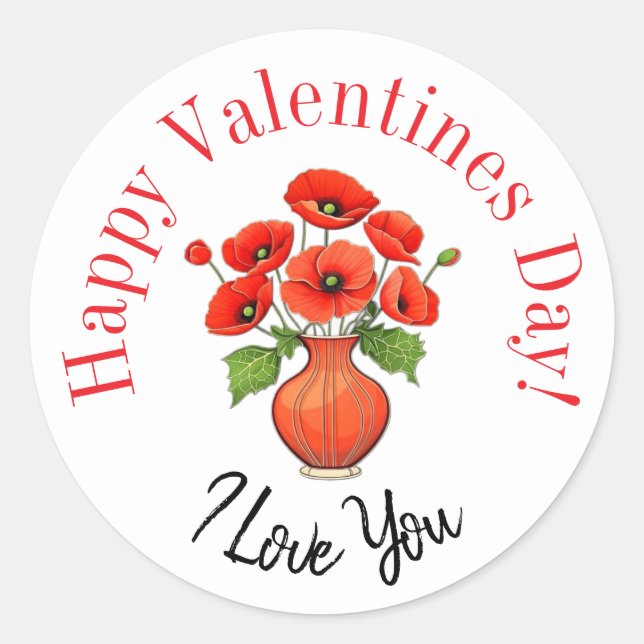 Happy Valentine’s Day stickers  (Front)