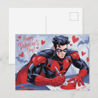 Happy Valentine’s Day Super-Héros -4 Postcard