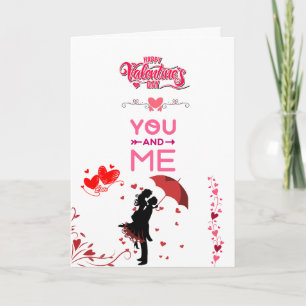 Happy Valentine’s Day – You and Me Romantic Love  Card