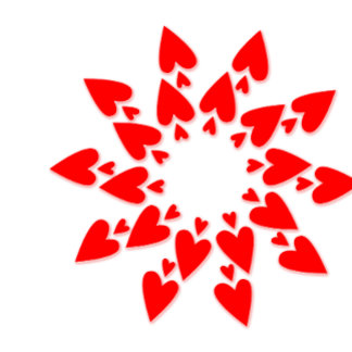 Happy Valentine’s Star Hearts Minimalist T-Shirt