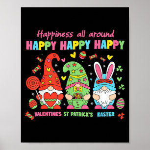 Happy Valentine St Patrick Easter Happy Holiday Gn Poster