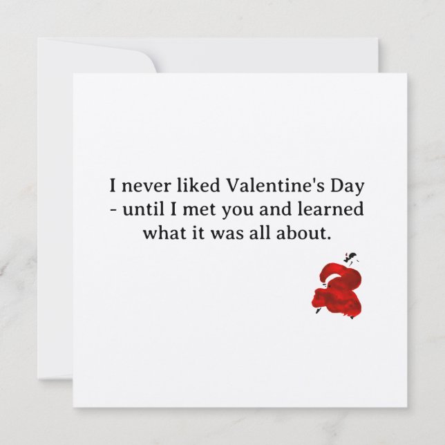 Happy Valentine's Card  (Back)