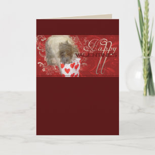 Happy Valentines - Card, Greeting-, Note Holiday Card