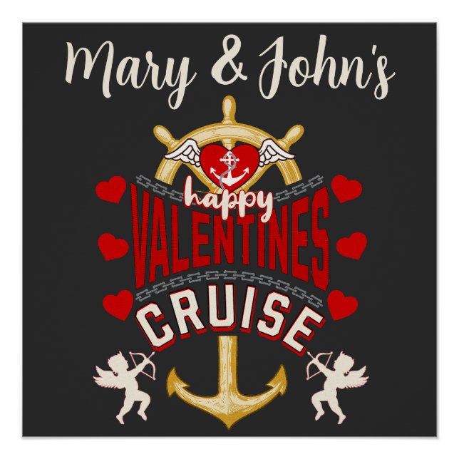 Happy Valentine's Cruise Door Poster (Front)