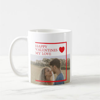 Happy Valentines Custom Photo Coffee Mug