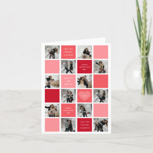 Happy Valentines Day 12 Photo Grid Holiday Card