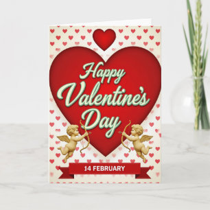 Happy Valentines Day 14 Feb Card