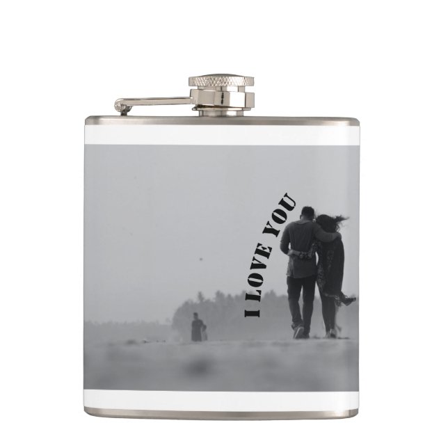 Happy Valentine's Day 2022 mugs Hip Flask (Front)