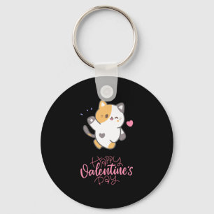Happy Valentine's Day 2023 -Cats Lover Valentine Key Ring