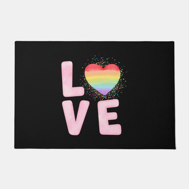 Happy Valentine's Day 2023 Idea For Her   Doormat (Front)