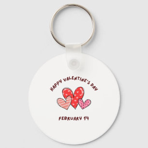 Happy Valentine's Day 2023 -Valentine 14 February  Key Ring