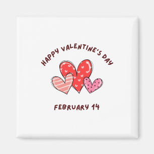 Happy Valentine's Day 2023 -Valentine 14 February Magnet