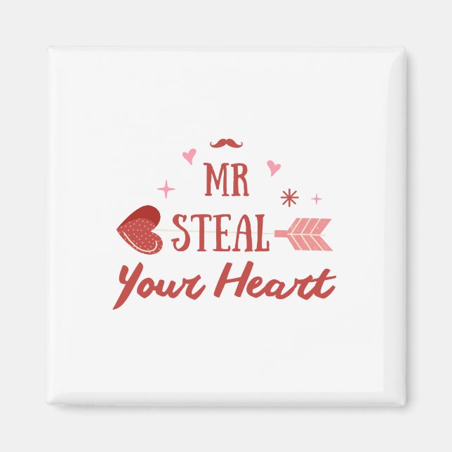 Happy Valentine's Day 2023 -Valentines Day hearts Magnet (Front)