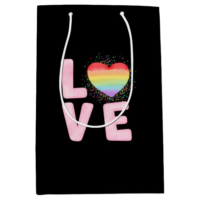 Happy Valentine's Day 2024 Idea For Her    Medium Gift Bag (Front)