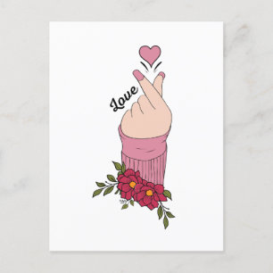 Happy Valentine's Day 2024 -Love Images Modern     Holiday Postcard