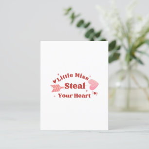 Happy Valentine's Day 2024 -You Steal My Heart     Holiday Postcard
