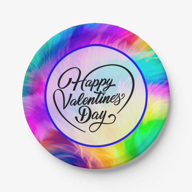 Happy Valentine's Day-23823 Paper Plate (Front)