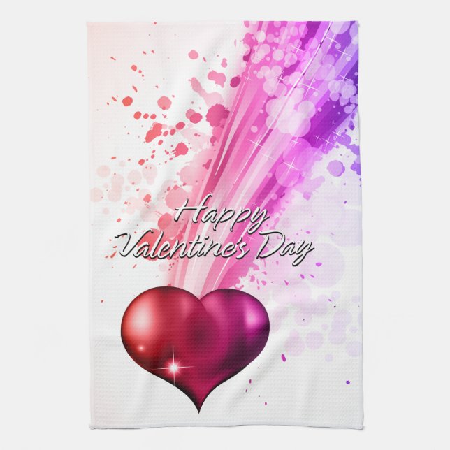 Happy Valentine's Day 2 Kitchen Towel (Vertical)