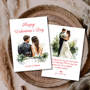 happy valentines day 2 photos illustration red card