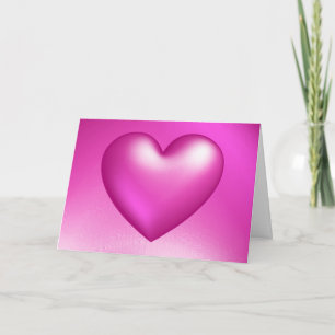 Happy Valentine's Day 3d Heart Holiday Card