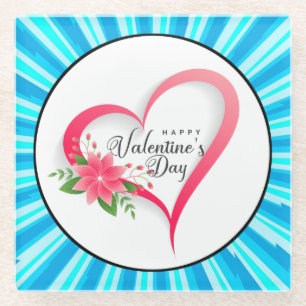 Happy Valentine's Day-53816 Glass Coaster