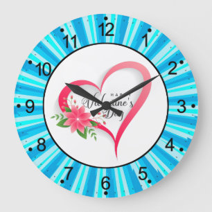Happy Valentine's Day-53816 Large Clock