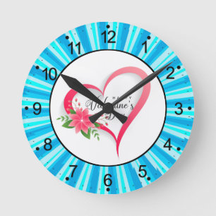 Happy Valentine's Day-53816 Round Clock