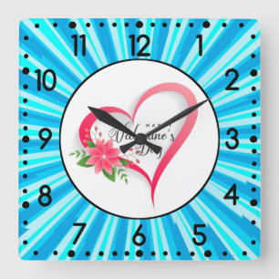 Happy Valentine's Day-53816 Square Wall Clock