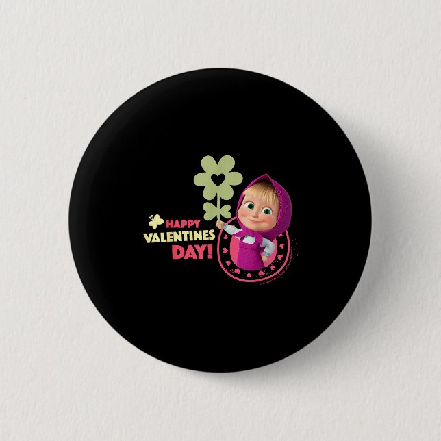 Happy Valentines Day!  6 Cm Round Badge (Front)