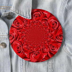 HAPPY VALENTINE'S DAY 6 CM ROUND BADGE