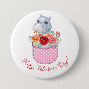 Happy Valentine's Day!  7.5 Cm Round Badge