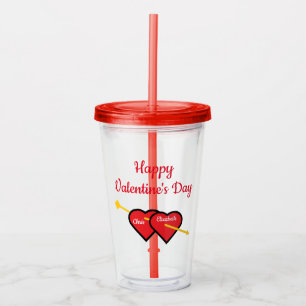 Happy Valentine's Day Acrylic Tumbler
