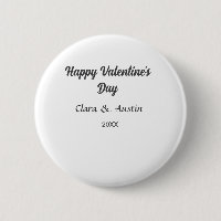 Happy Valentine's day add name date simple minimal