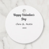 Happy Valentine's day add name date simple minimal