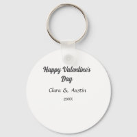 Happy Valentine's day add name date simple minimal