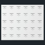 Happy Valentine's day add name date simple minimal Wrapping Paper<br><div class="desc">design</div>