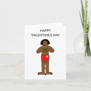 Happy Valentine's Day African American Lady Card
