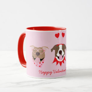 Happy Valentines Day American Pit Bull Terriers Mug