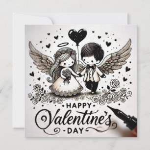 Happy Valentines Day Angel Love Cards