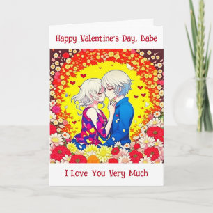 Happy Valentine's Day   Anime Couple Card