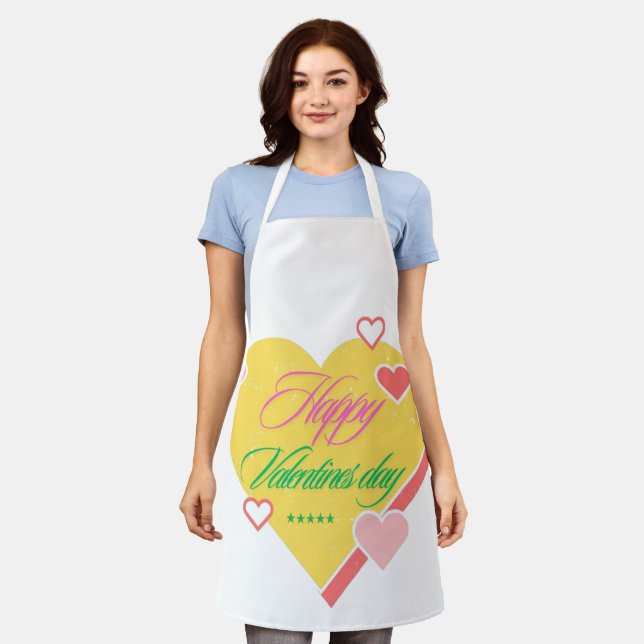 Happy Valentine's day Apron (Worn)