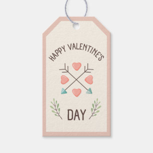 Happy Valentines day - Arrows Gift Tags