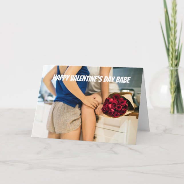 Happy Valentine's Day Babe Card (Front)